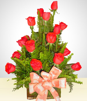 Dia dos Namorados - Liberdade: Arranjo com 18 Rosas